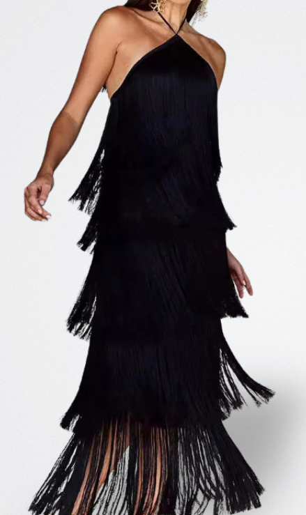 Sahara | Sukienka z Frędzlami