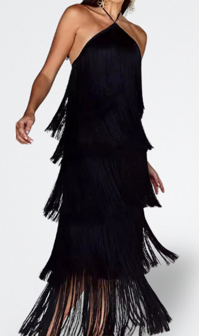 Sahara | Sukienka z Frędzlami