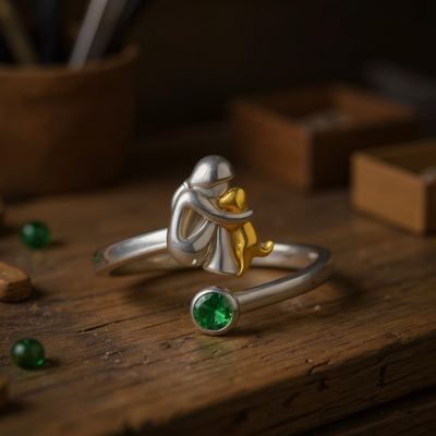 Forever Paws Open Heart Ring