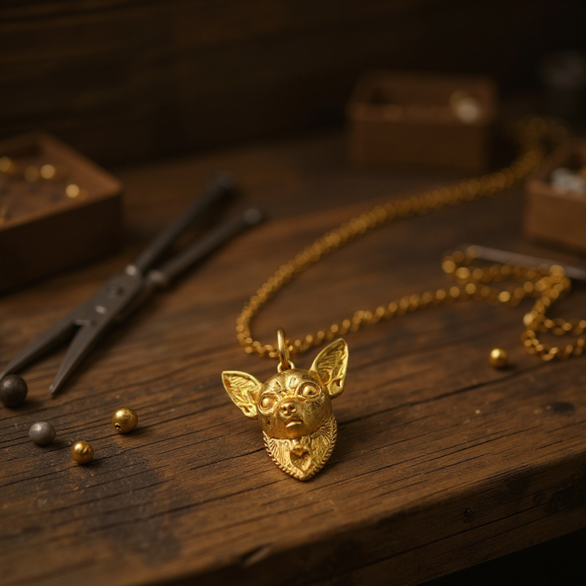 Chihuahua Pendant Necklace