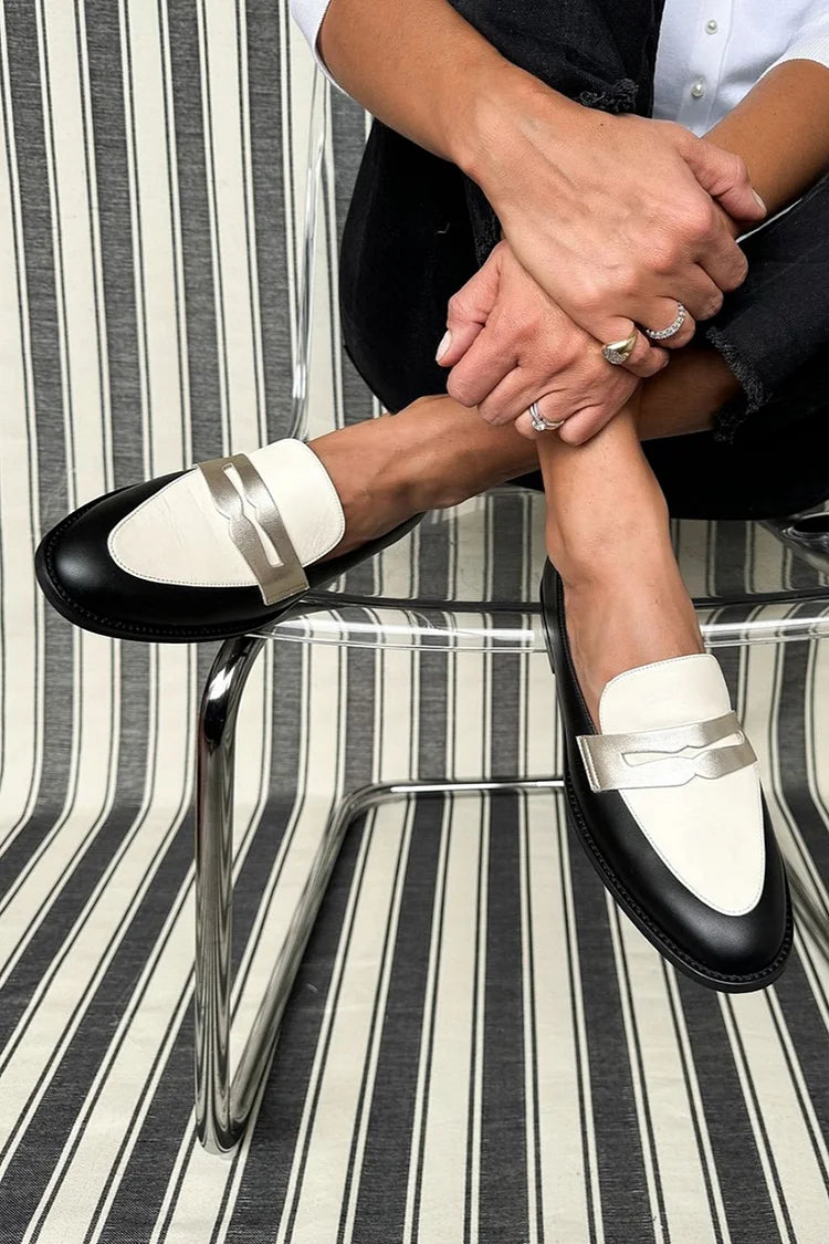 Abby | Monochrome Classic Loafers
