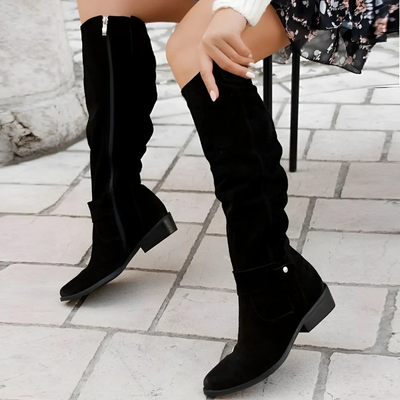 Skyler | Stylish Suede Knee Boots