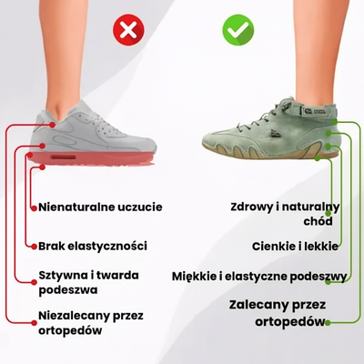 Alpaka | Ergonomiczny, wodoodporny, skórzany but barefoot odciążający stopy