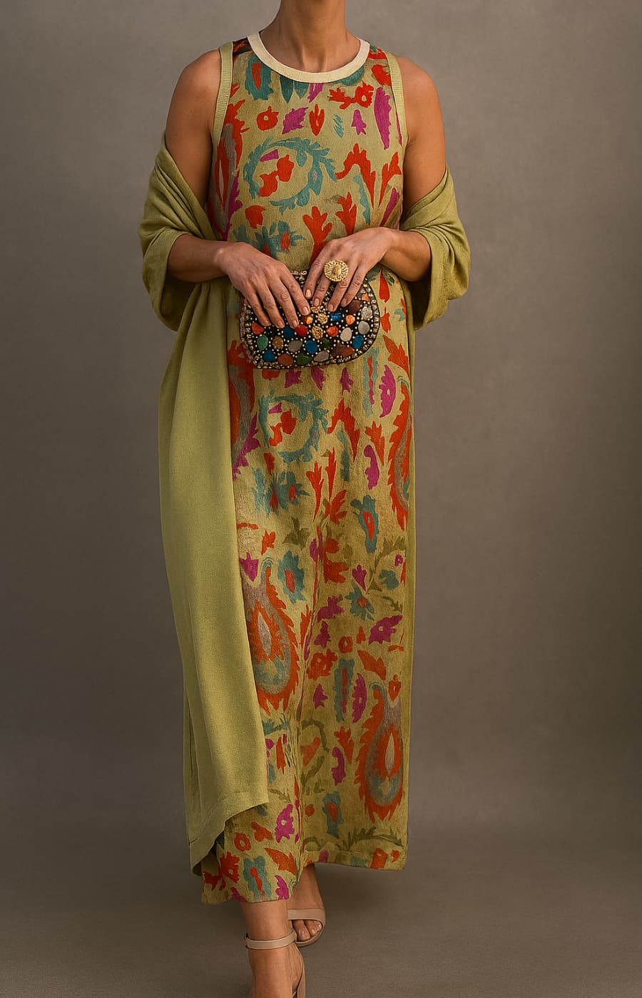 Irmtraut - Rich Pattern Printed Dress