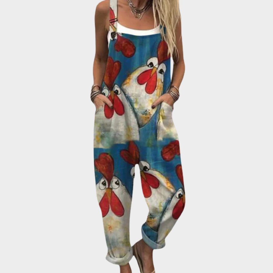 Wren - Comfortable Printed Overalls