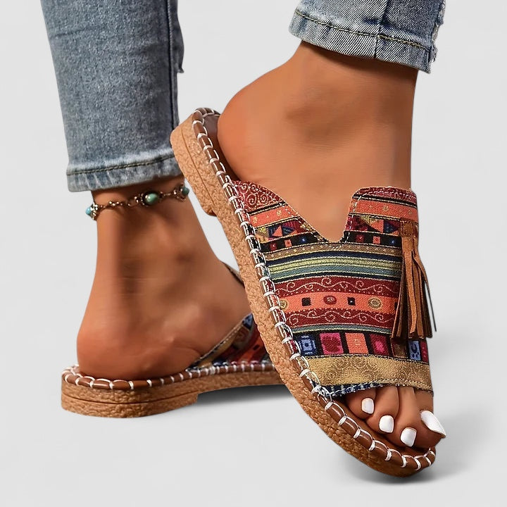 Leena | Komfortowe Płaskie Sandaly Ortopedyczne