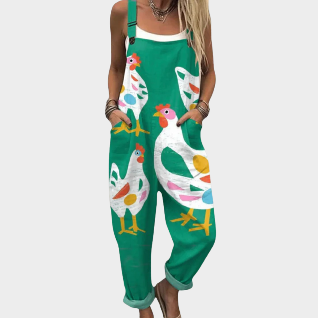 Maren - Comfortable Printed Overalls