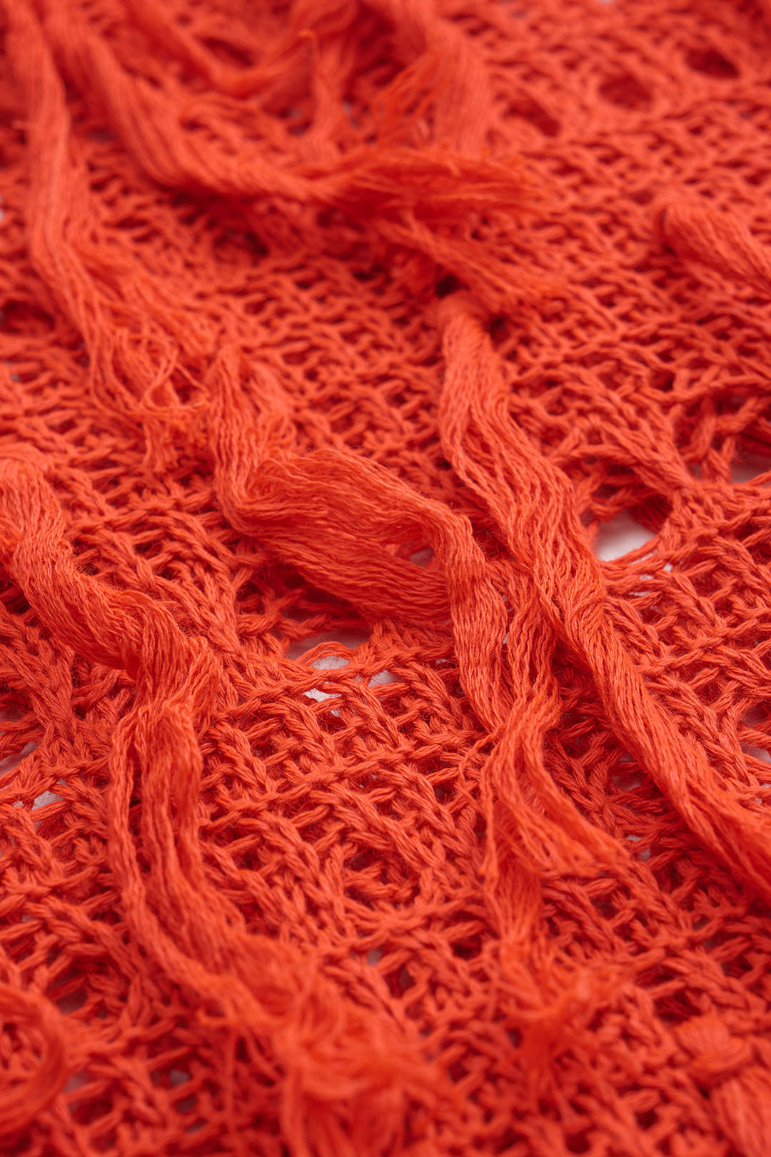 Zestaw spódnicy z dzianiny w dużych rozmiarach z frędzlami i wycięciami