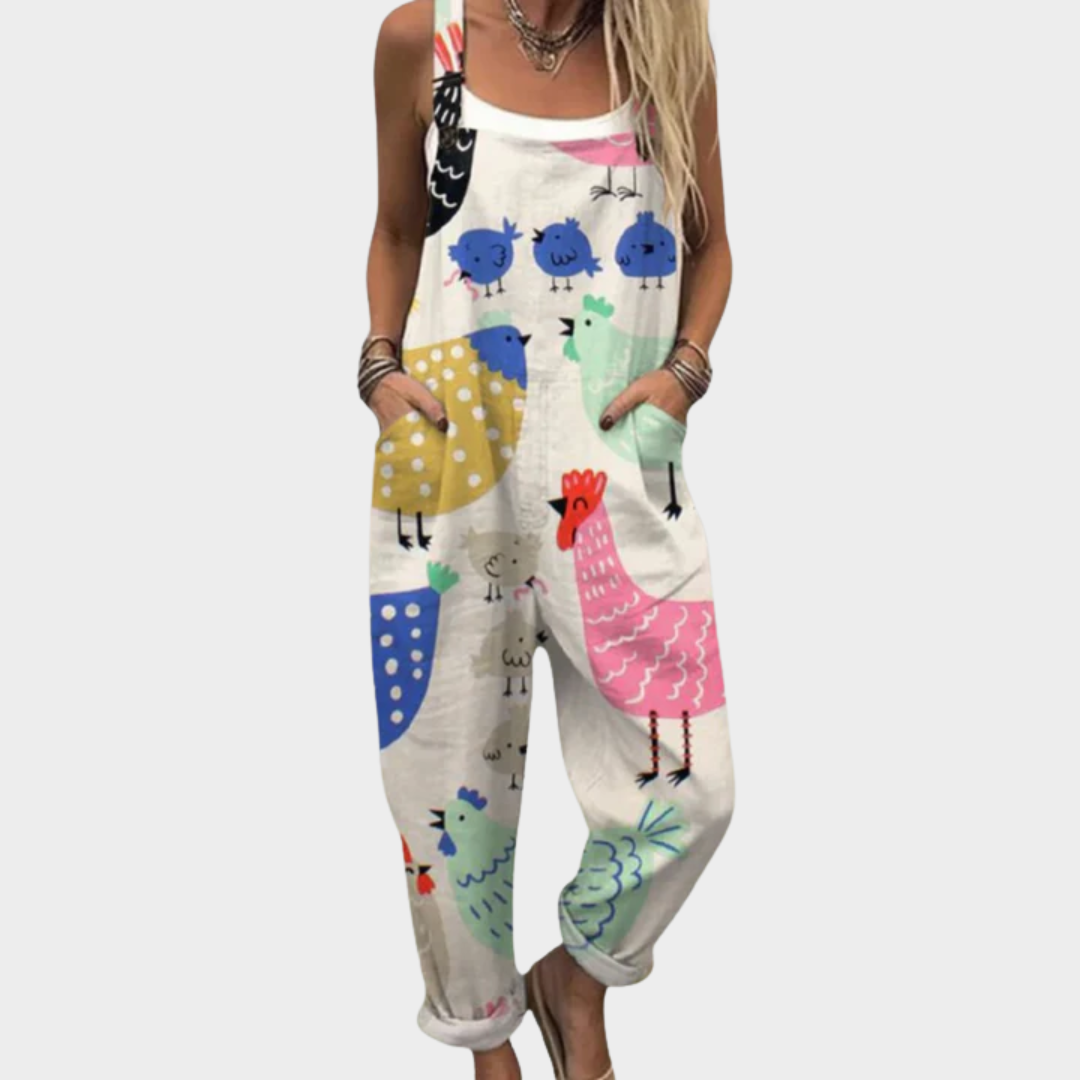 Saylor - Comfortable Printed Overalls