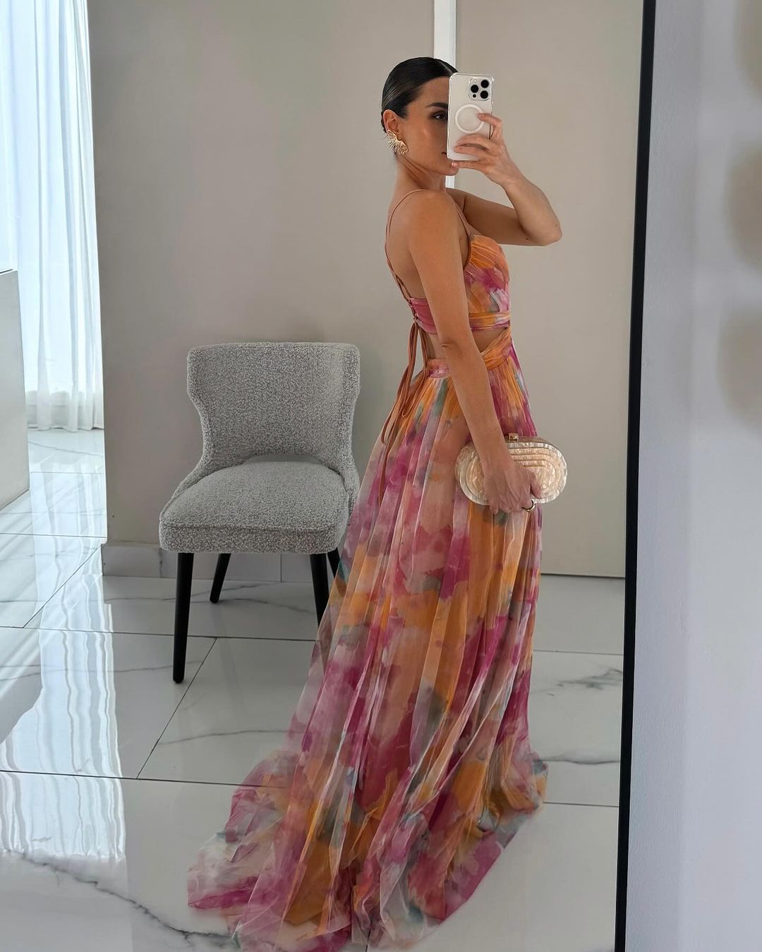 Florence™ | Elegancka i uniwersalna sukienka maxi w kwiaty