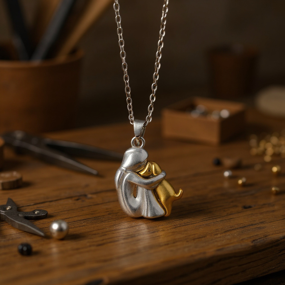 Hug Pendant Necklace