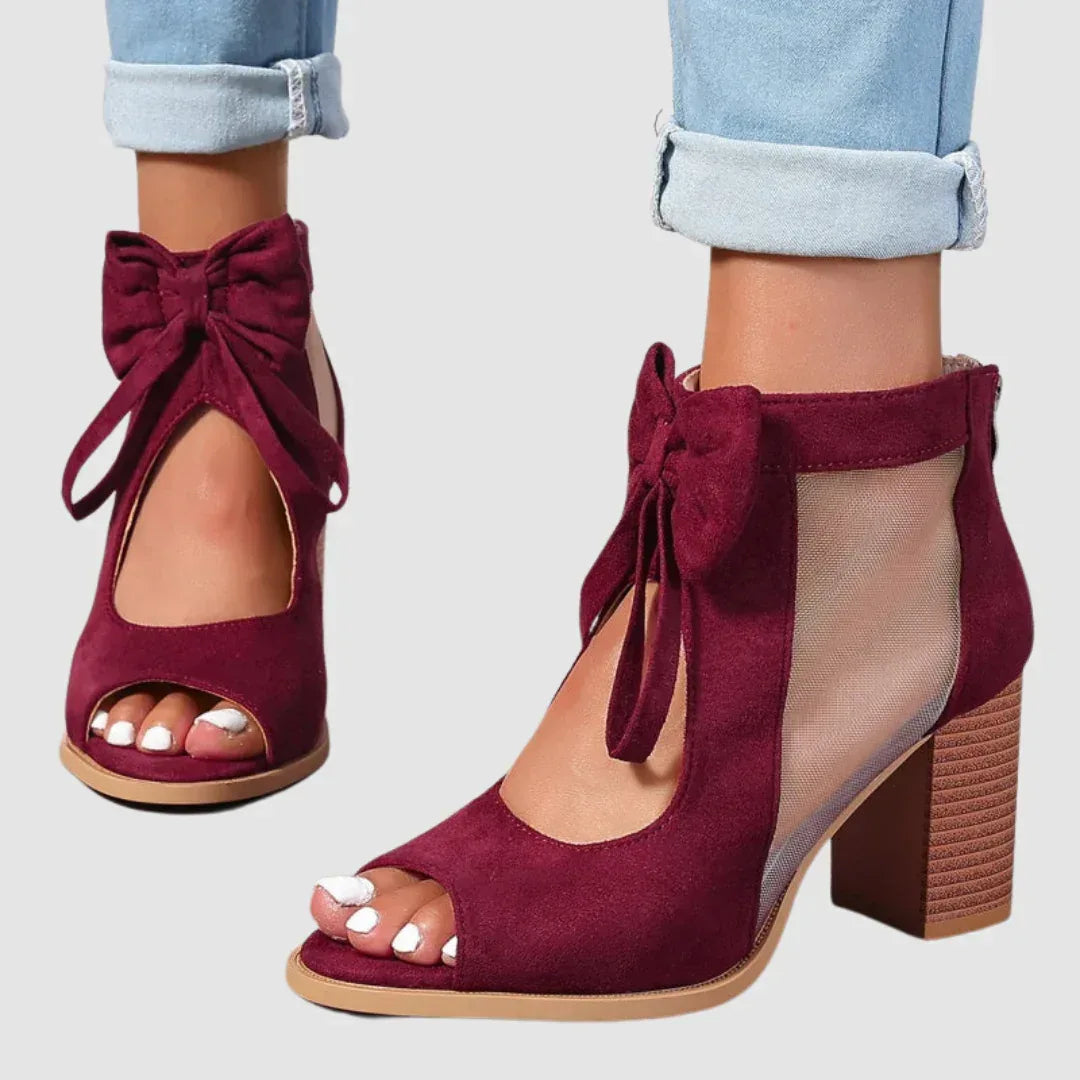 Rebecca™ Bow Charm Orthopedic Heels