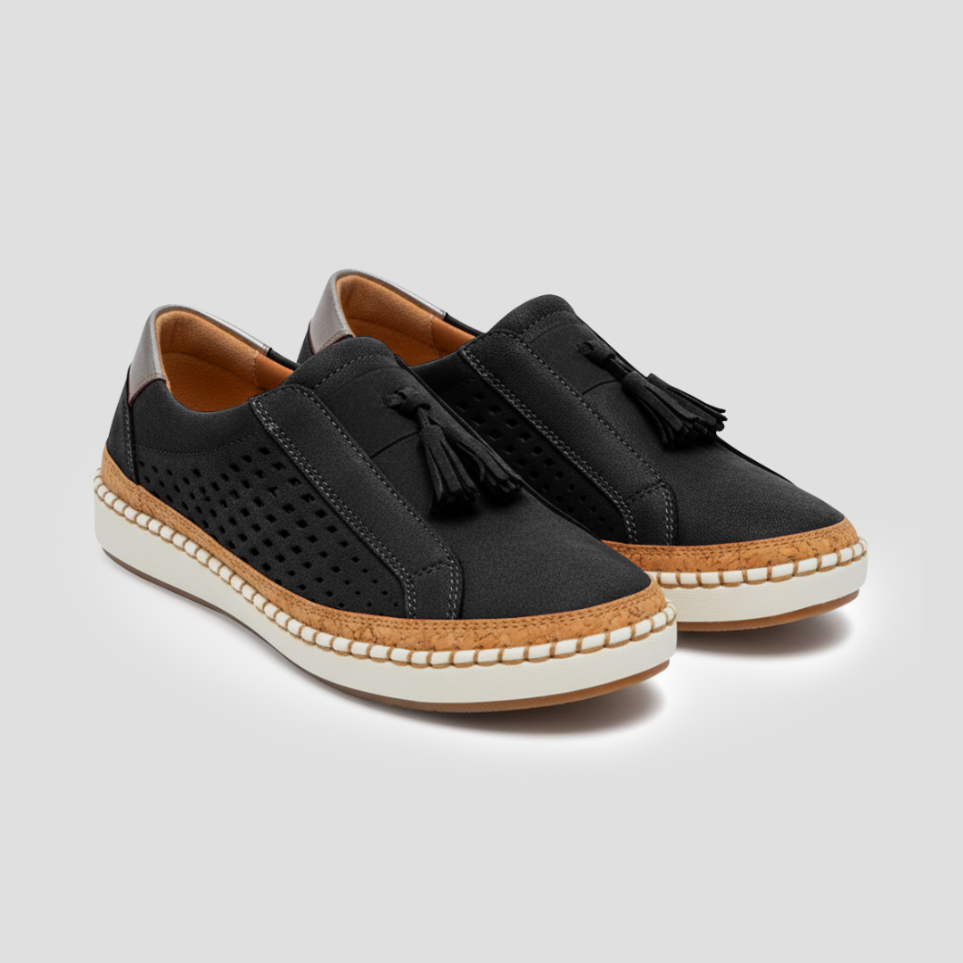 Zelda | Tassel Slip-On Flats