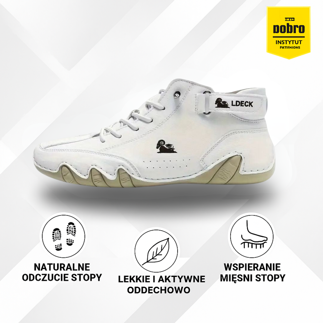 Alpaka | Ergonomiczny, wodoodporny, skórzany but barefoot odciążający stopy