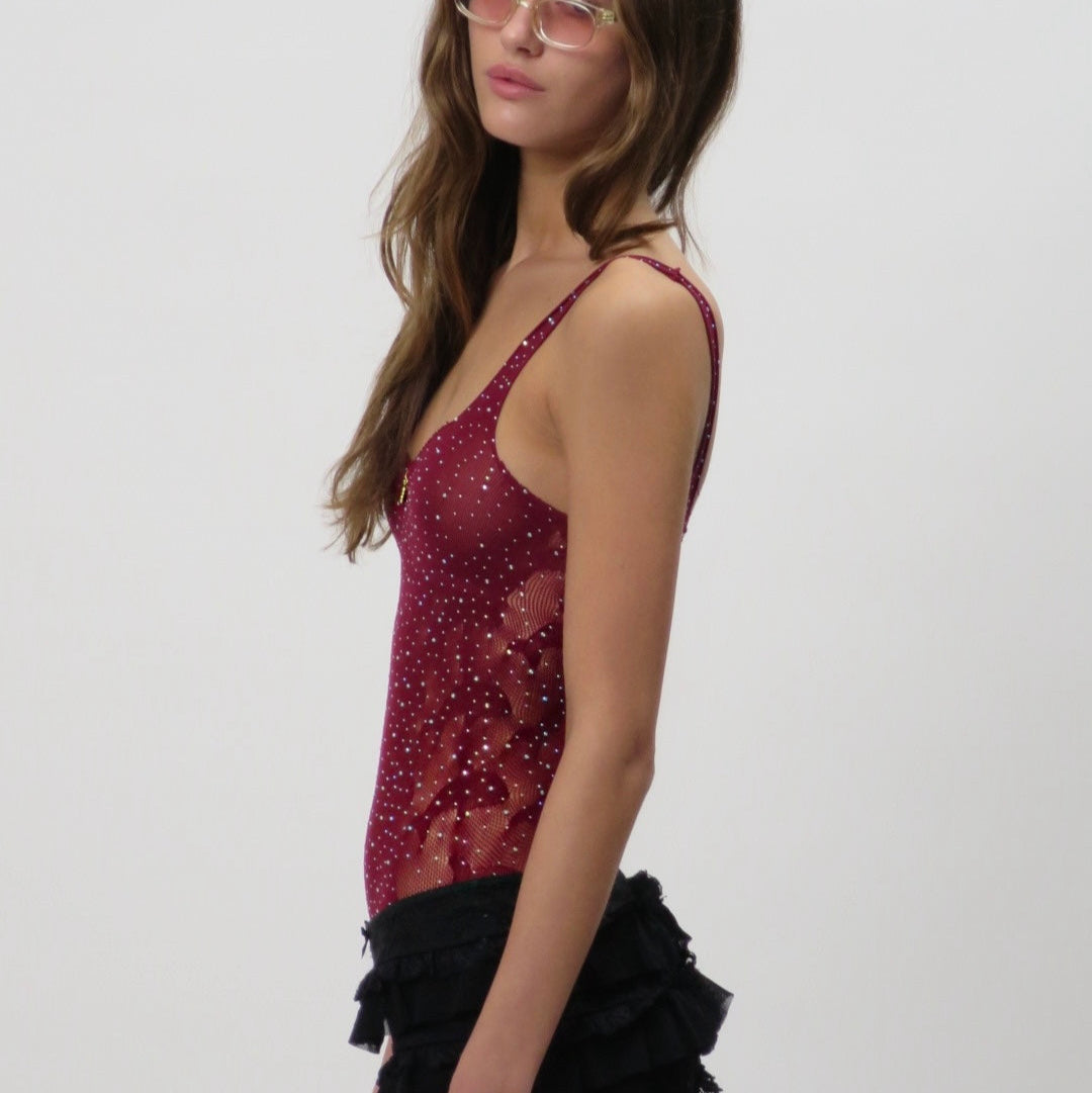 Orelie | Body Damskie Dolphin Bordeaux