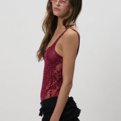 Orelie | Body Damskie Dolphin Bordeaux