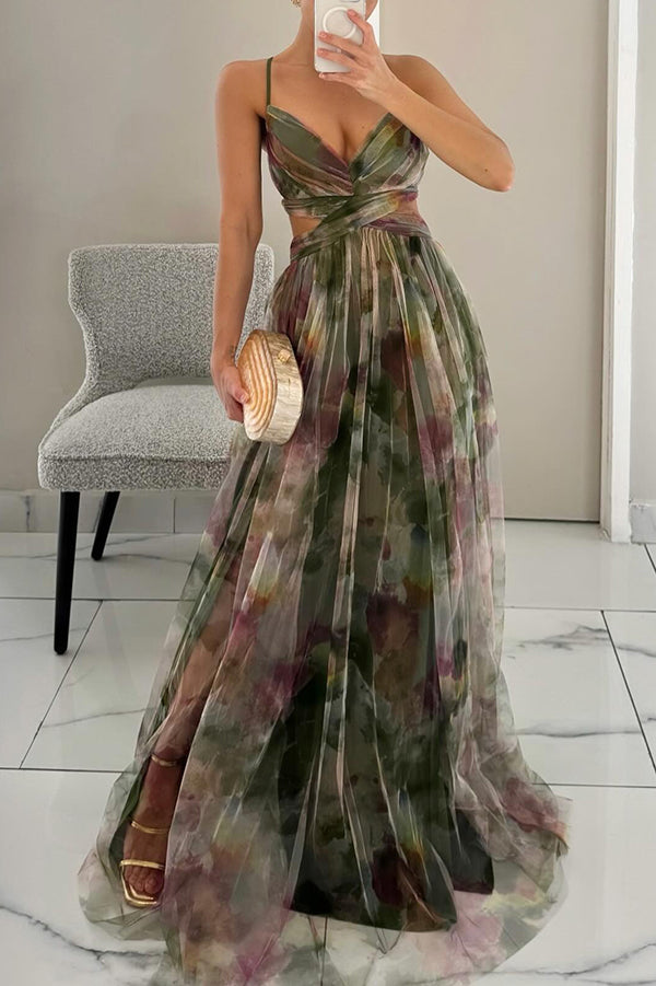 Florence™ | Elegancka i uniwersalna sukienka maxi w kwiaty
