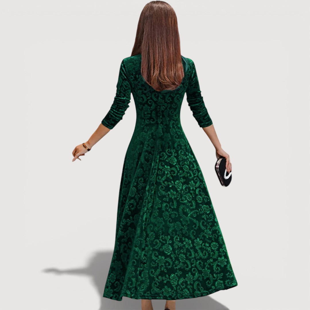 JILLIAN – ELEGANT VELVET DRESS