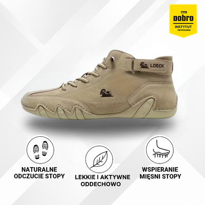 Alpaka | Ergonomiczny, wodoodporny, skórzany but barefoot odciążający stopy