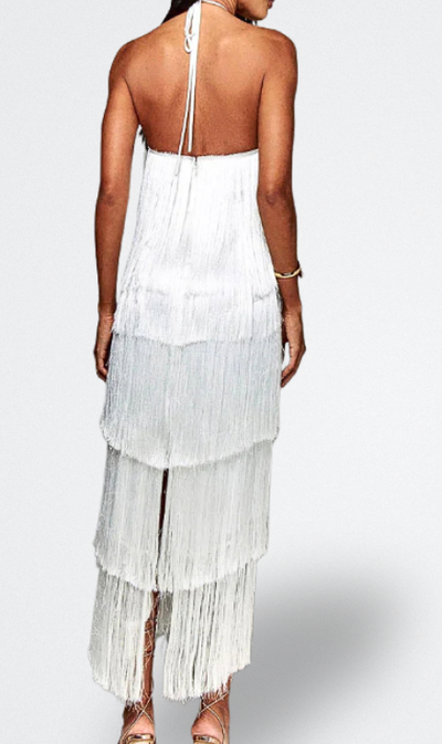 Sahara | Sukienka z Frędzlami