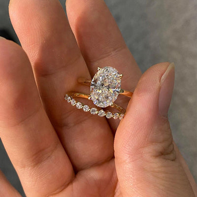 Zestaw Pierścionków Brudkudde z 2 Częściami w Złocie