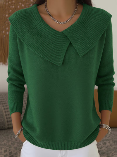 Lorraine | Women's Holiday Sweater with Lapel