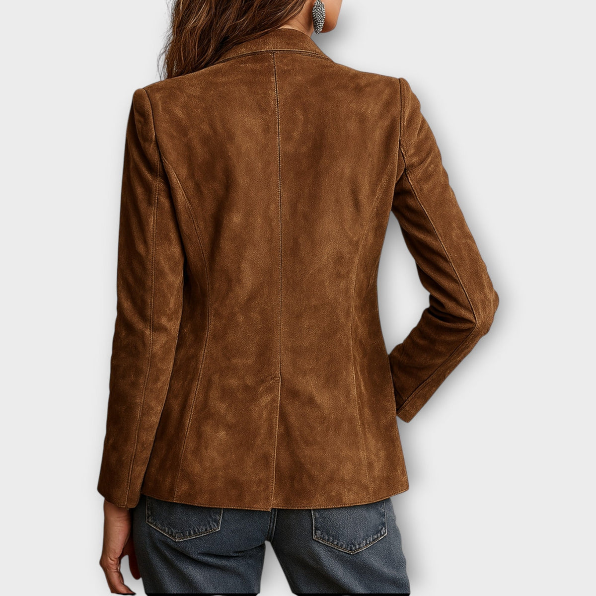 Abigail | Brown Vintage Suede Blazer