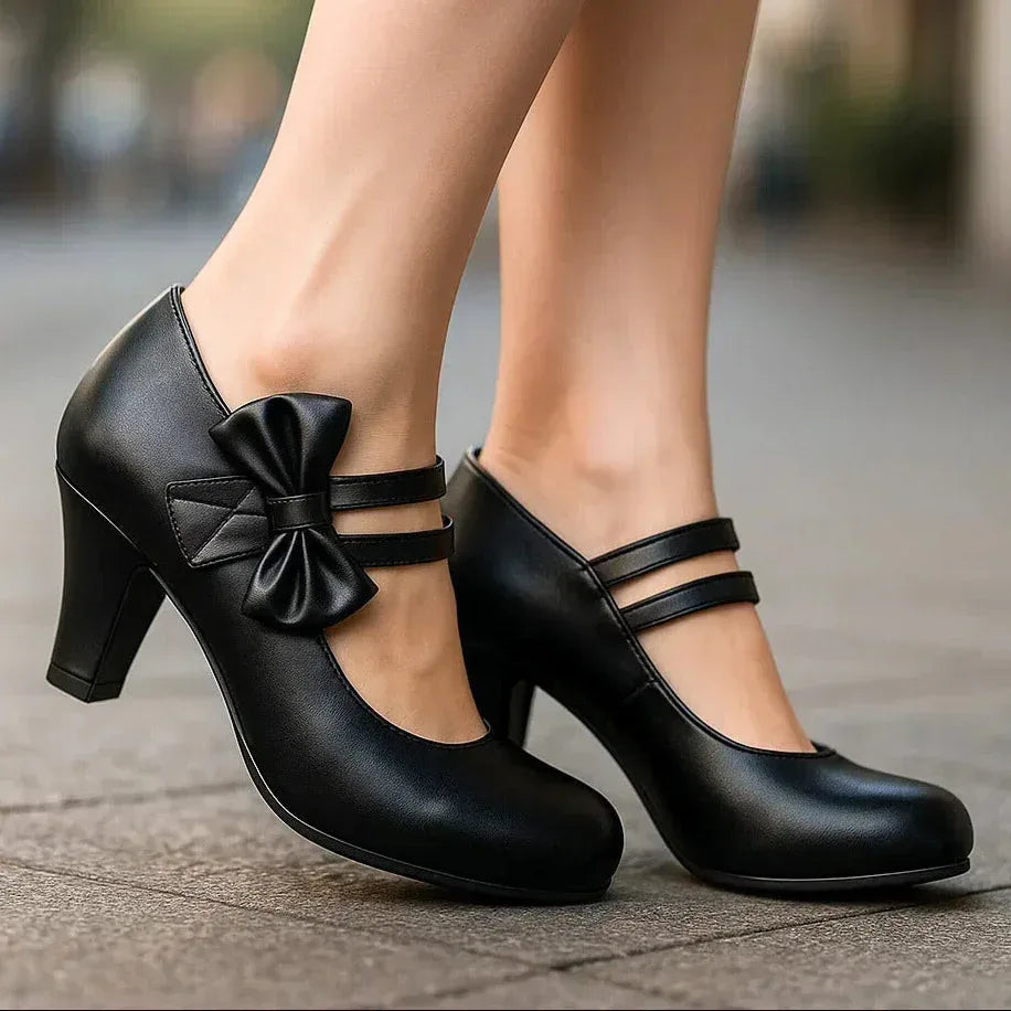 BELLA BOW HEELS