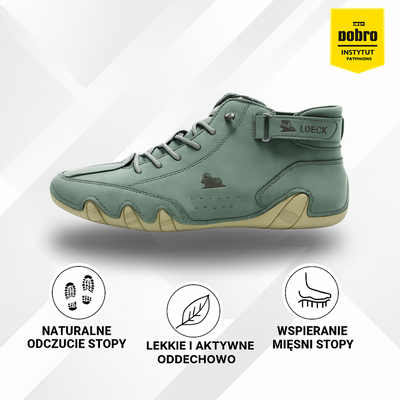 Alpaka | Ergonomiczny, wodoodporny, skórzany but barefoot odciążający stopy