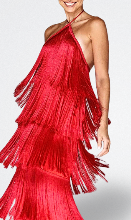 Sahara | Sukienka z Frędzlami