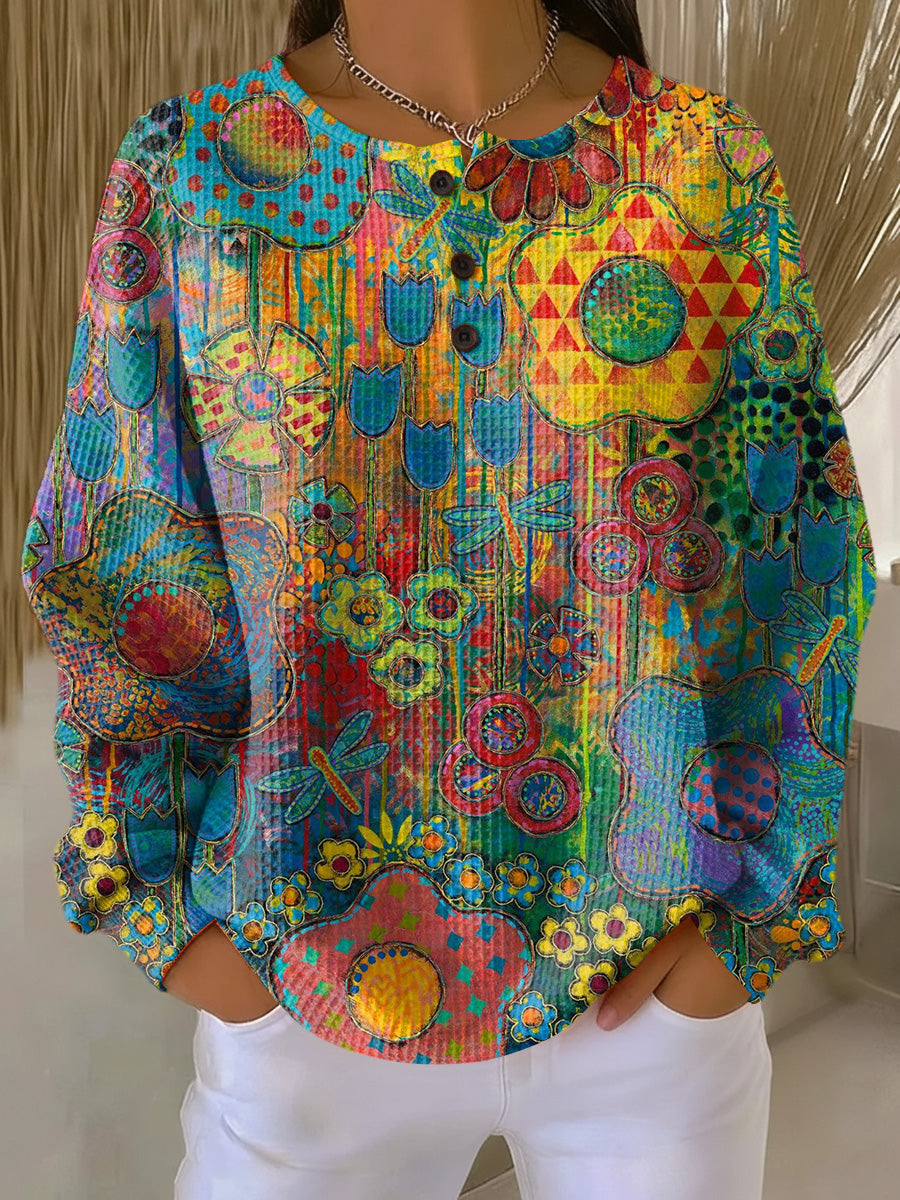 Alina | Women's Vibrant Floral Print Sweater