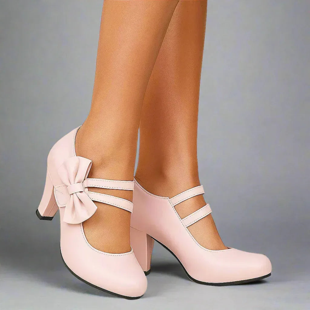 BELLA BOW HEELS