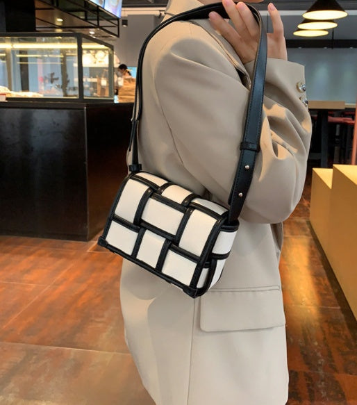 Clair™ | Elegancka czarno-biała torba płócienna