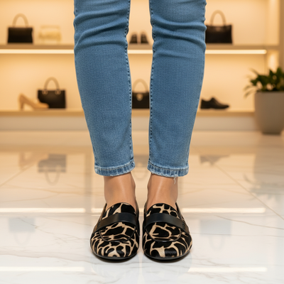 Susan | ComfortStep™ Women’s Leopard Print Moccasins