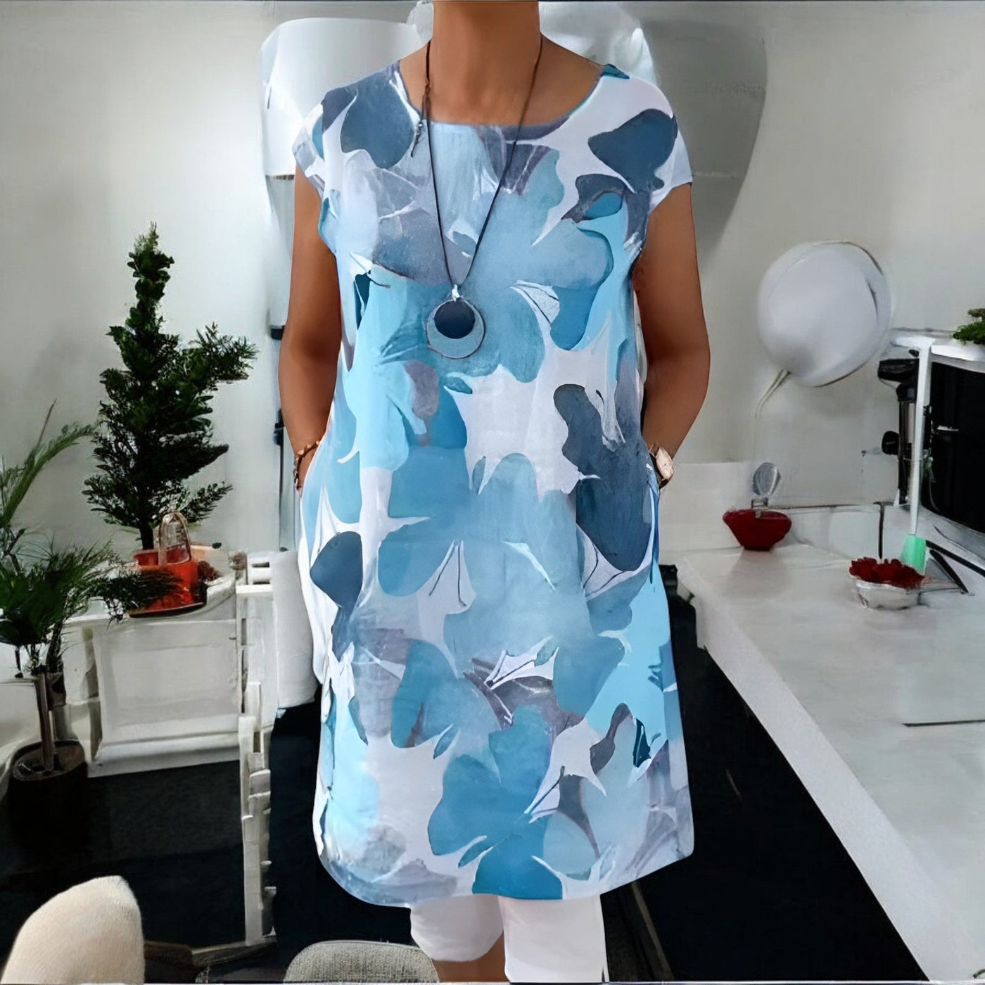 Anita | Kwiatowa Tunika Bawełniana