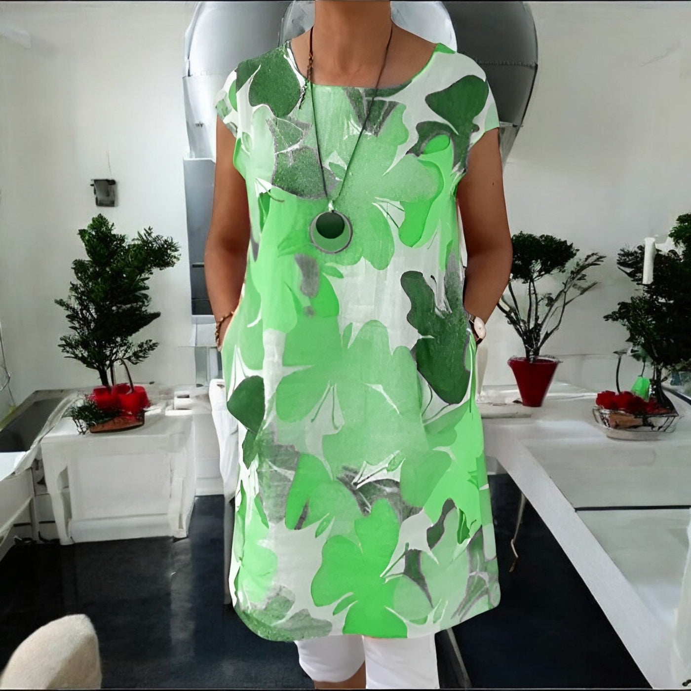 Anita | Kwiatowa Tunika Bawełniana