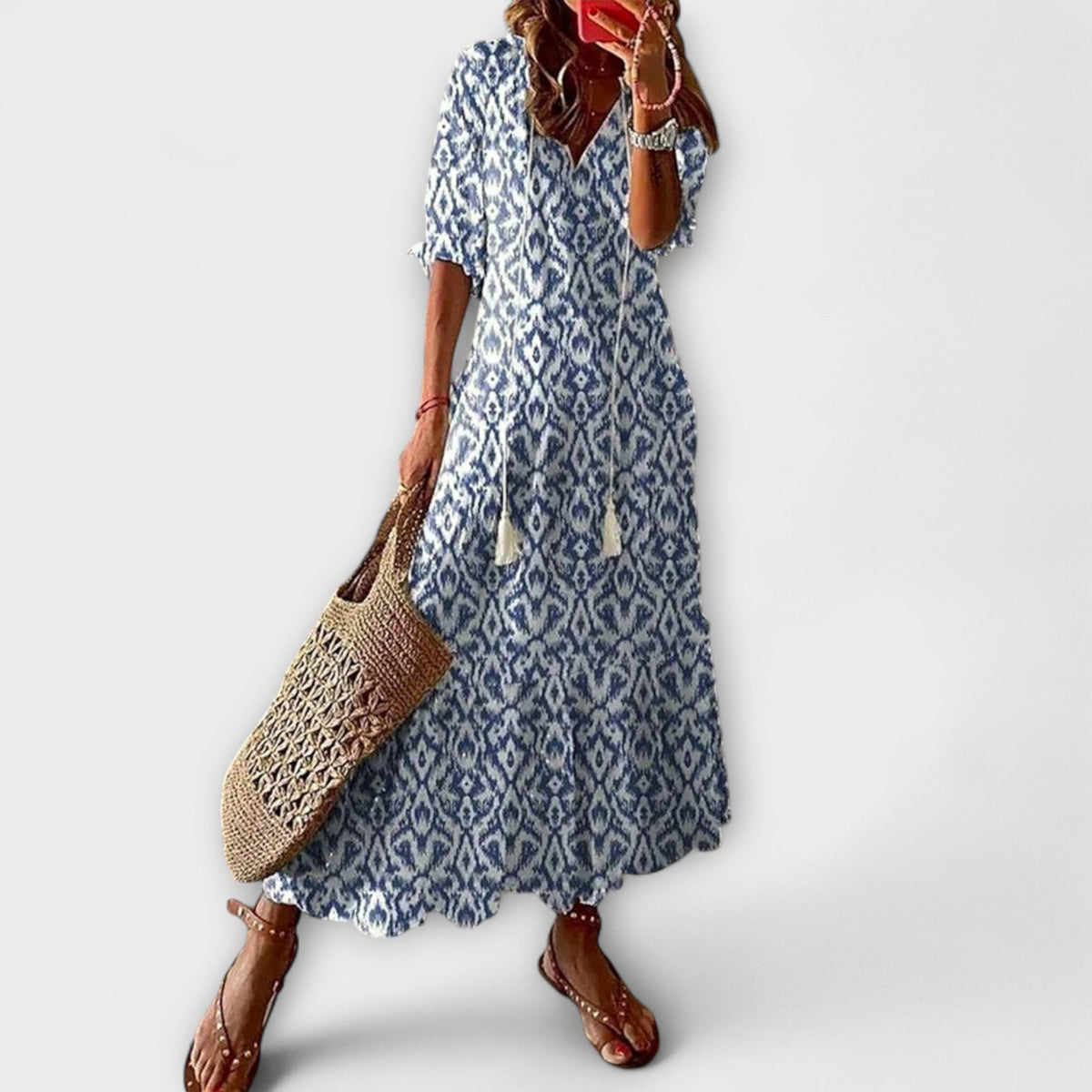Anna – Women's Bohemian Summer Dress with Flowing Silhouette