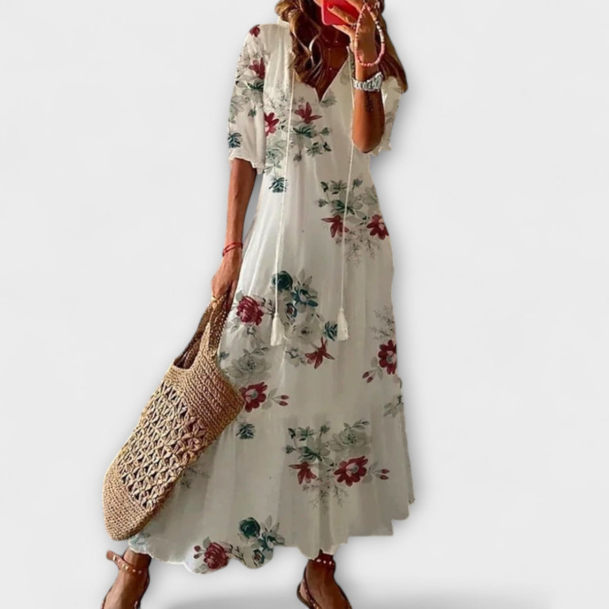 Anna – Women's Bohemian Summer Dress with Flowing Silhouette