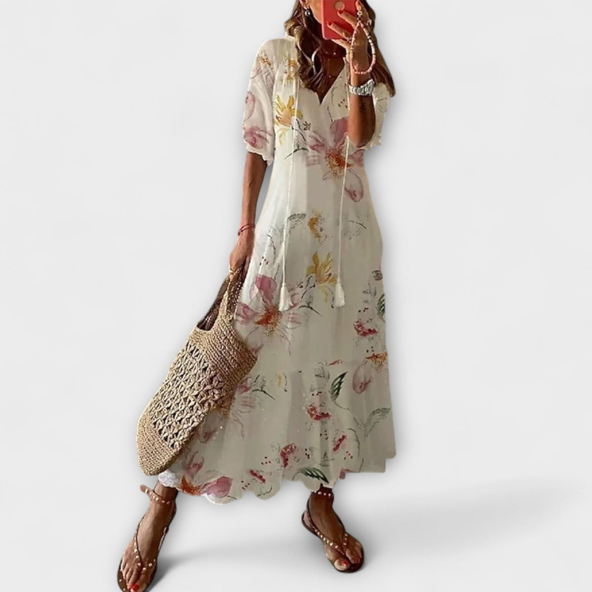 Anna – Women's Bohemian Summer Dress with Flowing Silhouette
