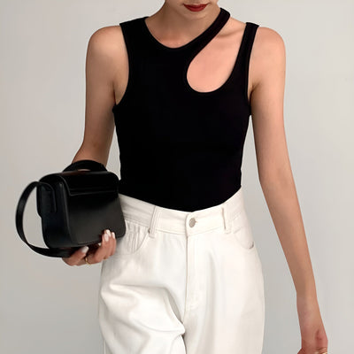 Rixte | Semi-Przezroczysty Top z Wycięciami