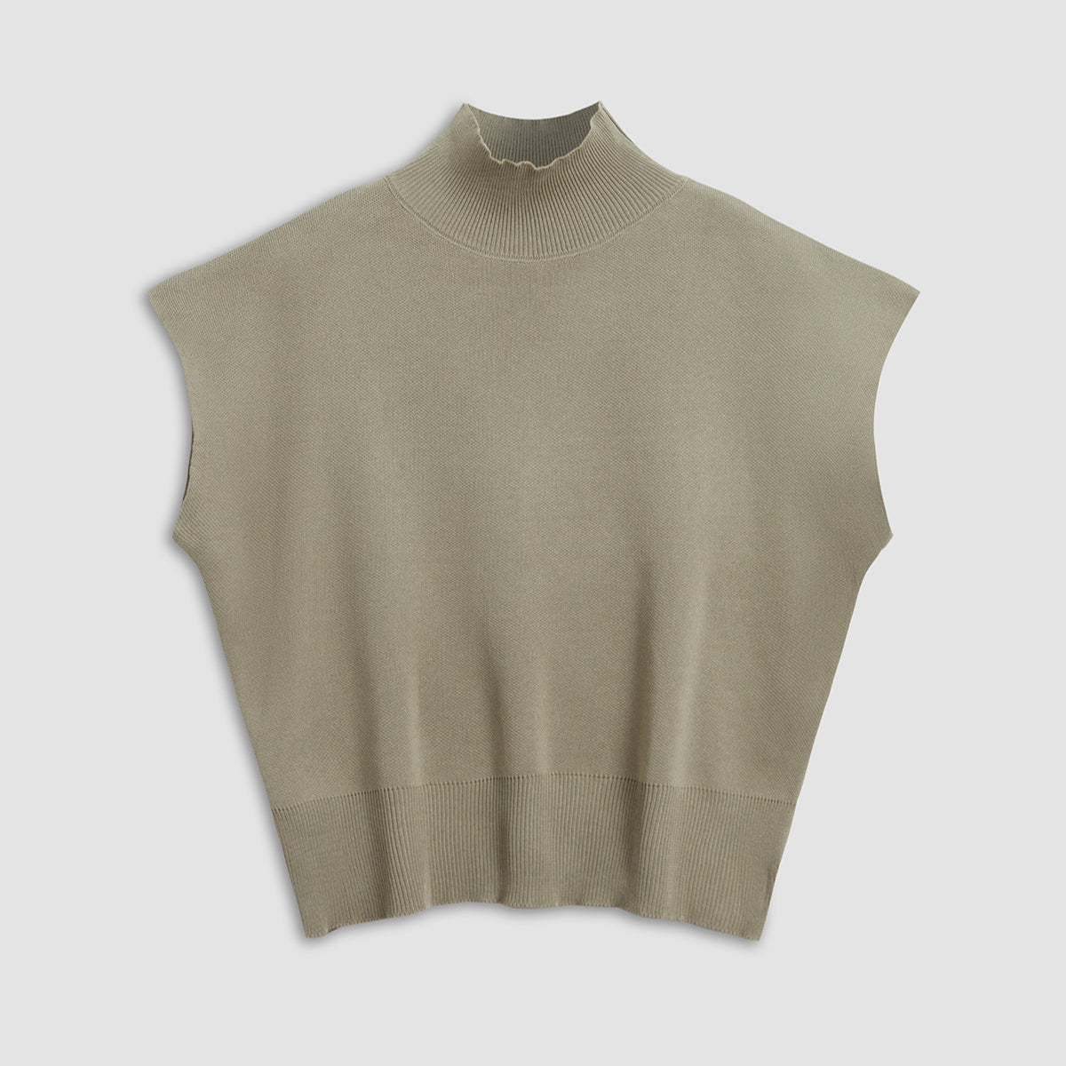 Tania | Sweter kamizelka w jednolitym kolorze