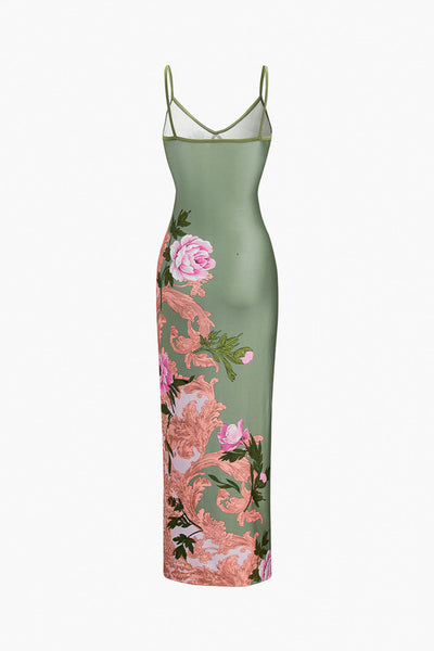 Norah | Letnia Kwiatowa Sukienka Długa