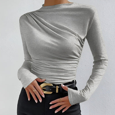 Ariadne | Koszula z długim rękawem z marszczeniem