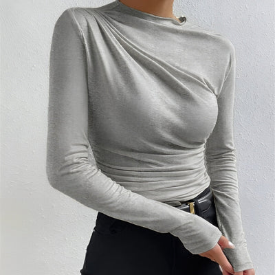 Ariadne | Koszula z długim rękawem z marszczeniem