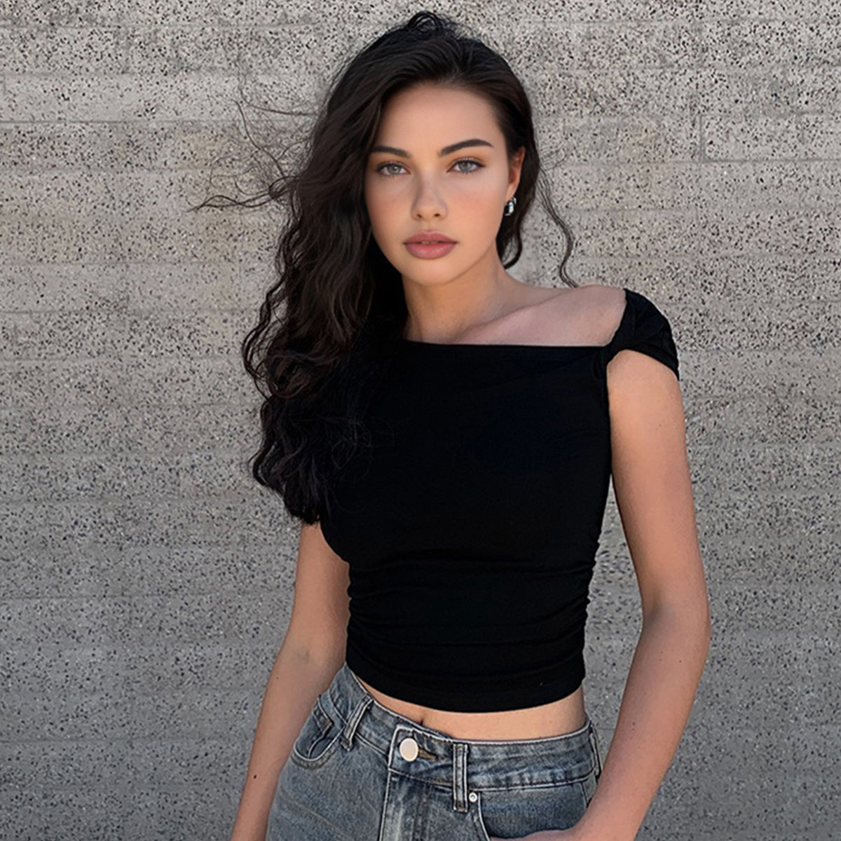 Sophia | Asymetryczny top na jedno ramię