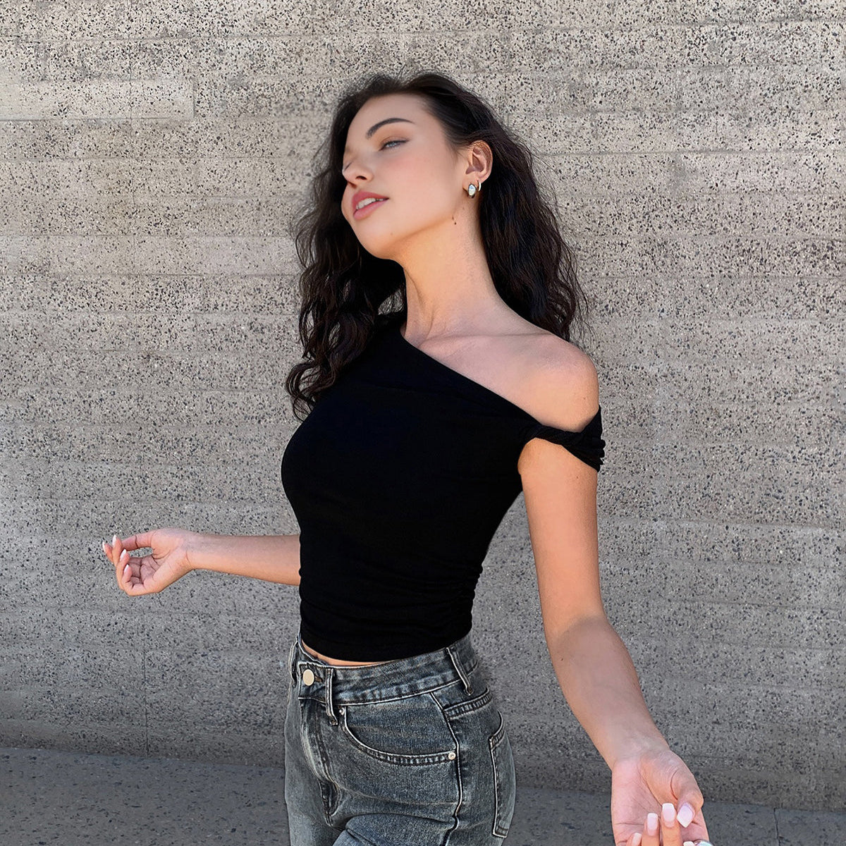 Sophia | Asymetryczny top na jedno ramię