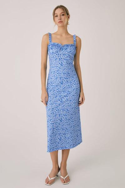 Norell | Kwiatowa Boho Midi Sukienka na Wakacje