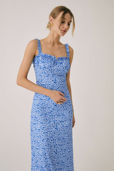 Norell | Kwiatowa Boho Midi Sukienka na Wakacje