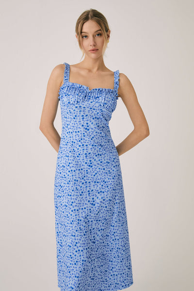 Norell | Kwiatowa Boho Midi Sukienka na Wakacje