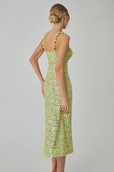 Norell | Kwiatowa Boho Midi Sukienka na Wakacje